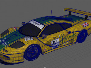 mclaren f1 gtr harrods Model 3D
