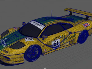 mclaren f1 gtr harrods 3D Model