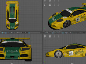 mclaren f1 gtr harrods Model 3D