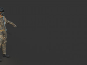 pilot - t and sitting pose Modelo 3D