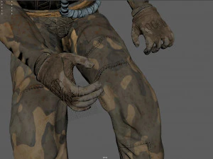 pilot - t and sitting pose 3D Model