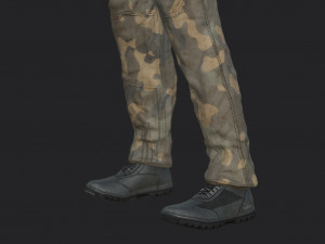 pilot - t and sitting pose Modelo 3D