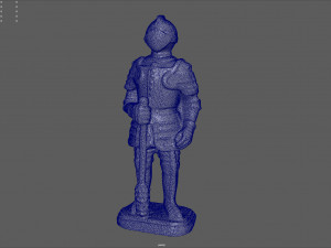 medieval knight statue 4 3D Модель