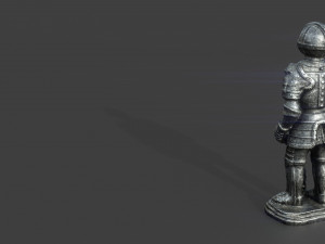medieval knight statue 4 3D Модель