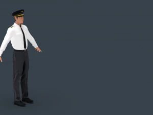 airline captain 3D Model