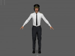 airline captain 3D मॉडल