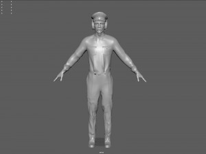 airline captain 3D मॉडल