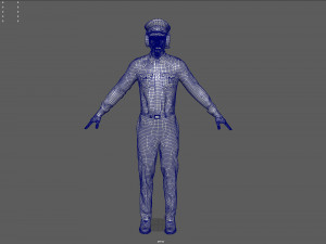 airline captain 3D मॉडल
