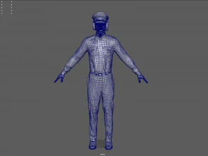 airline captain 3D Model