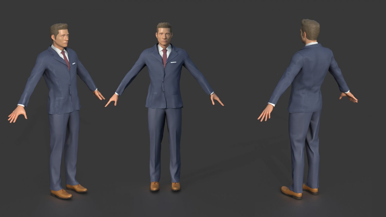 men suit 3D Model Man