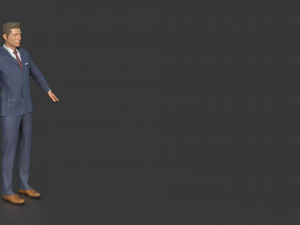 Herrenanzug 3D Modell