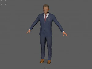 Herrenanzug 3D Modell