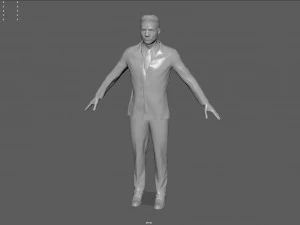 Herrenanzug 3D Modell