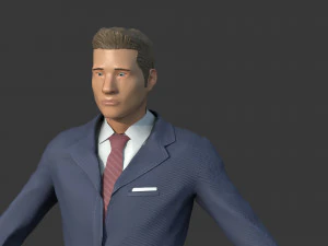 Herrenanzug 3D Modell