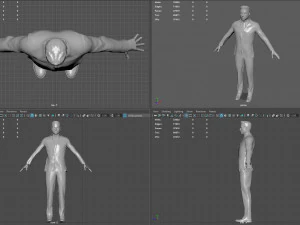 Herrenanzug 3D Modell