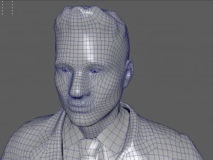 Herrenanzug 3D Modell