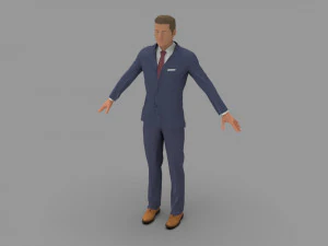 Herrenanzug 3D Modell