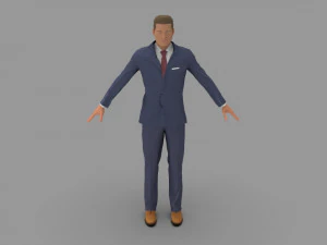 Herrenanzug 3D Modell