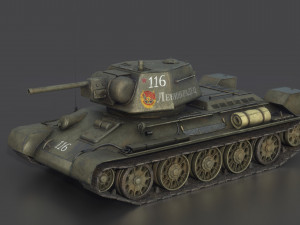 t- 34-76 early 1943 production 3D Model