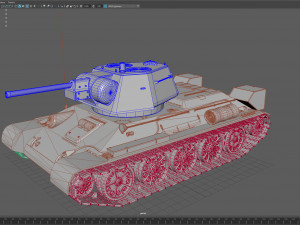 t- 34-76 early 1943 production 3D 모델