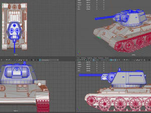 टी-34-76 प्रारंभिक 1943 उत्पादन 3D मॉडल
