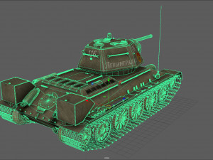 t- 34-76 early 1943 production 3D 모델