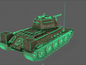 टी-34-76 प्रारंभिक 1943 उत्पादन 3D मॉडल