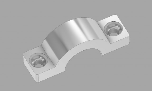 cable clamp 3D Print Model .c4d .max .obj .3ds .fbx .stl .blend 