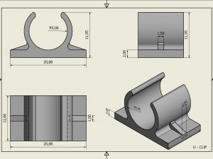 u-clip 3d print model 3D Print Model