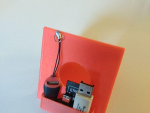 universal phone holder with rear usb storage 3D Print Model