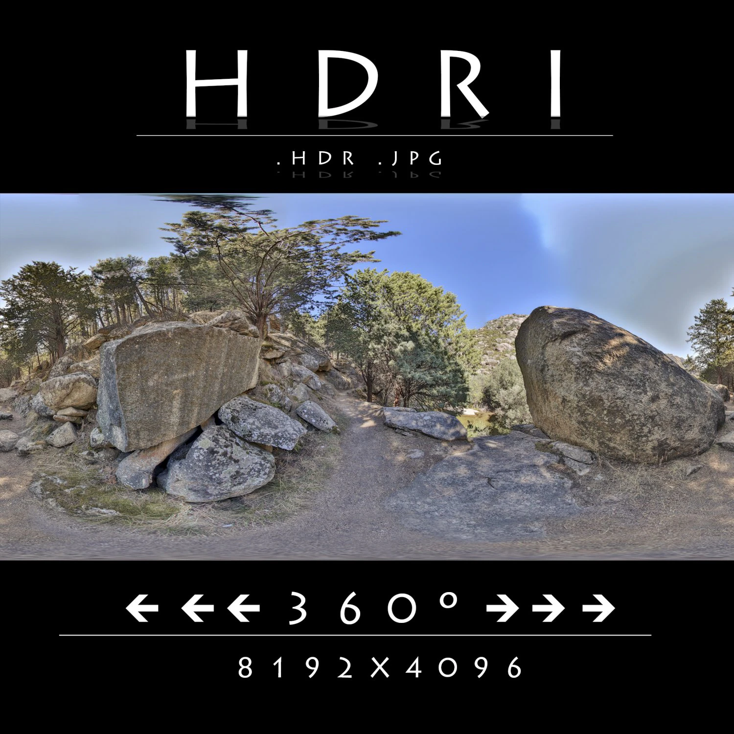 sentiero nel bosco hdr 3 CG Textures .c4d .max .obj .3ds .fbx .stl .blend