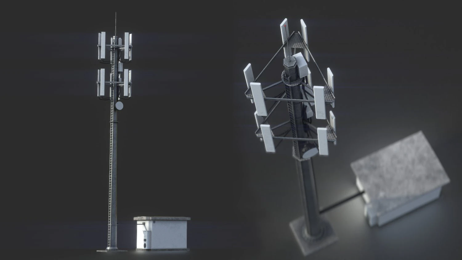 cell site 3D Model .c4d .max .obj .3ds .fbx .stl .blend 