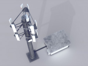 cell site Modello 3D