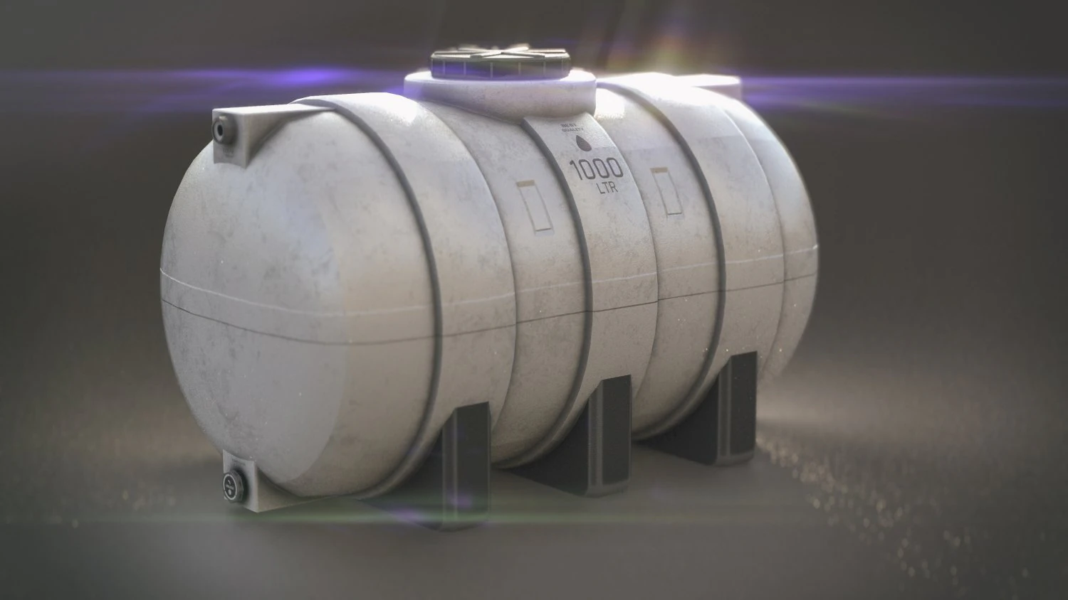 water tank 3D Model .c4d .max .obj .3ds .fbx .stl .blend 