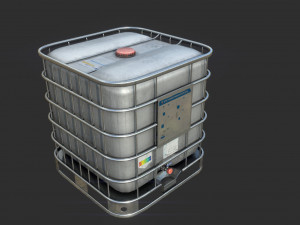 square water tank 3D Model