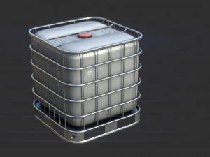 square water tank 3D Model