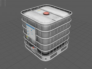 square water tank 3D Model