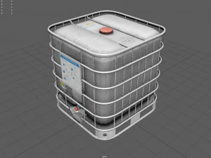 square water tank 3D Model