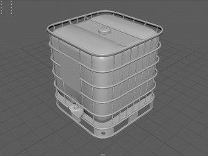 square water tank 3D Model