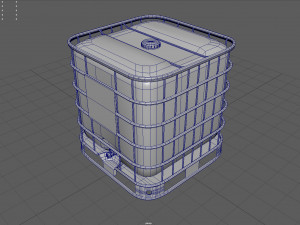 square water tank 3D Model