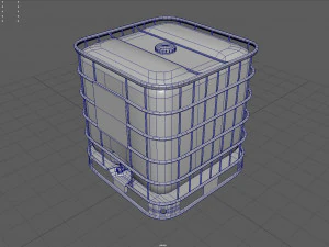 square water tank 3D Model