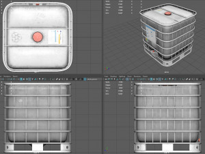 square water tank 3D Model