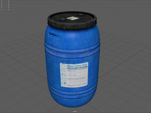 water barrel 3D 모델