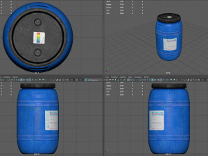 water barrel 3D 모델