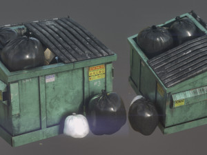 garbage dumpster 3D Model