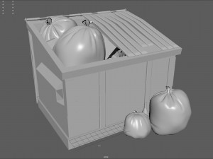 garbage dumpster 3Dモデル