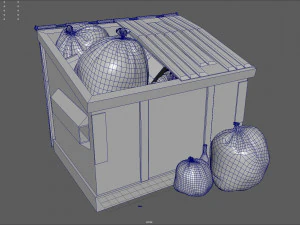 garbage dumpster 3D Model
