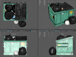garbage dumpster 3Dモデル