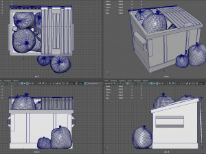 garbage dumpster 3Dモデル