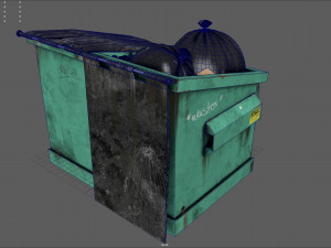 garbage dumpster 3Dモデル